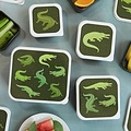 A Little Lovely Company A Little Lovely Company | Lunch & Snack Box Set Krokodillen