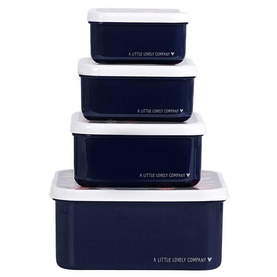 A Little Lovely Company A Little Lovely Company lunch & snack box set Strawberries