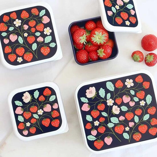 A Little Lovely Company Boîtes à lunch et collations Fraises - A Little Lovely Company