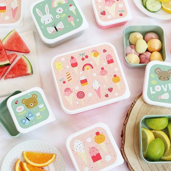 A Little Lovely Company A Little Lovely Company lunch & snack box set Ice-cream