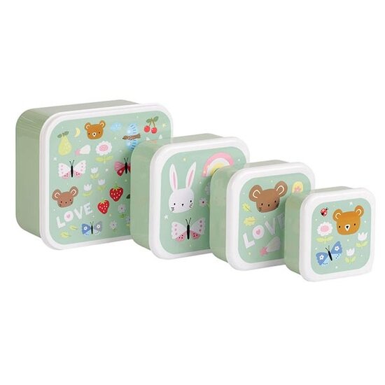 A Little Lovely Company A Little Lovely Company lunch & snack box set Joy