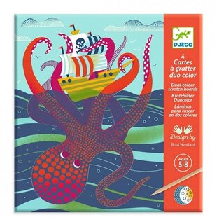 Djeco scratch cards Topsy-Turvy 5-8yrs