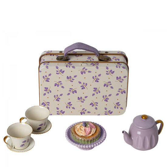 Maileg Maileg valise service à thé Purple Madelaine