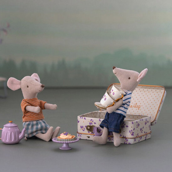 Maileg Maileg afternoon treat Mouse Purple Madelaine