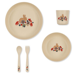 Konges Slojd dinner set Bunny Tokki