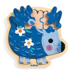 Djeco puzzle hedgehog Kipic 9 pieces