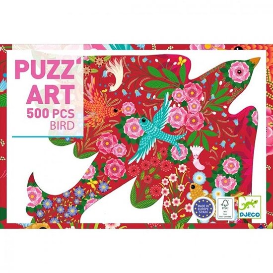 Djeco Djeco puzzle art bird 500 pieces