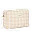 Nobodinoz tipi en accessoires Toiletry bag Diva waterproof Ivory Checks Nobodinoz