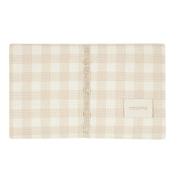 Nobodinoz matelas à langer imperméable Mozart Ivory Checks