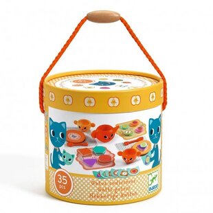 Djeco vormenspel Theekransje Hebberige katten