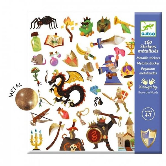 Djeco Djeco stickers Middle Ages 160 pieces