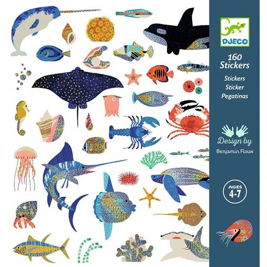 Djeco Djeco stickers ocean 160 pieces