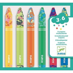 Djeco crayons multicolores 6pcs