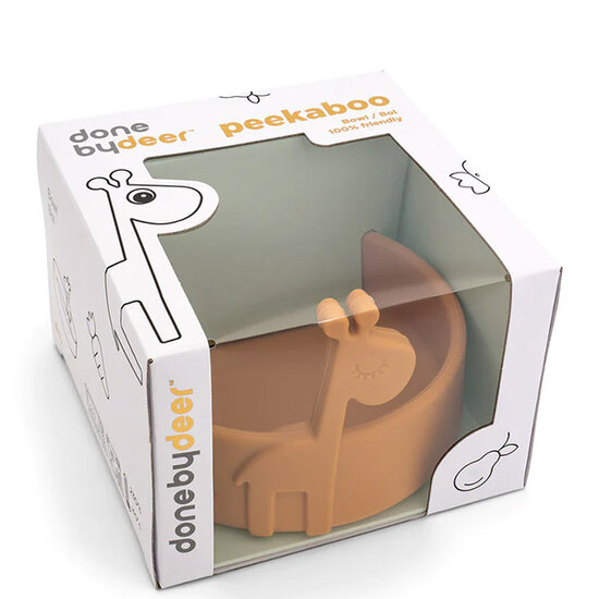 Done By Deer Done by Deer Peekaboo Schüssel Raffi Mustard