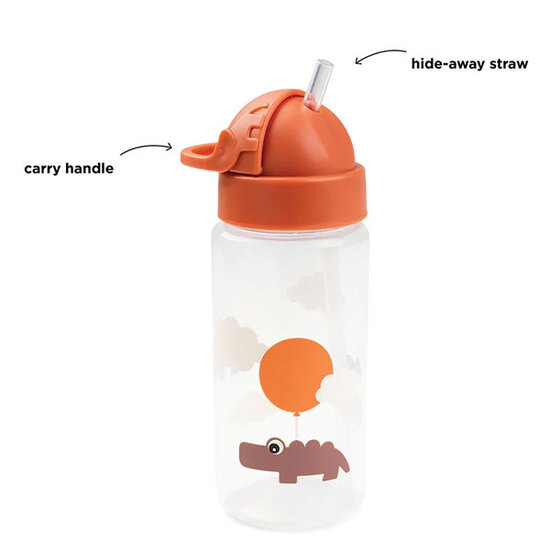 Done By Deer Done by Deer straw bottle Happy Clouds papaya