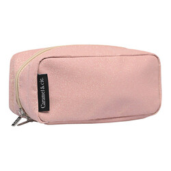 Caramel et Cie pencil case large Paillettes Corail