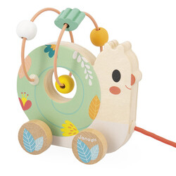 Janod pull-along snail and looping toy