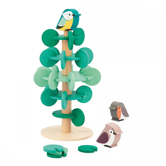 Janod speelgoed Janod construction game tree with birds WWF®