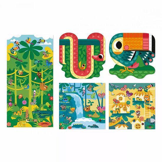 Janod Janod knutselpakket stickeren Jungle +5 jr