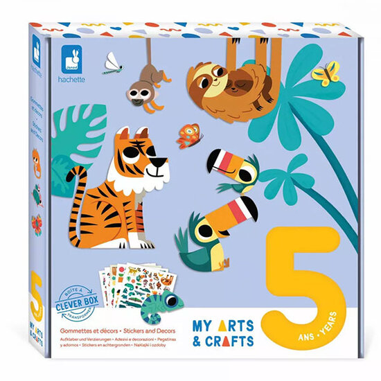 Janod speelgoed Janod craft kit stickers Jungle +5 yrs