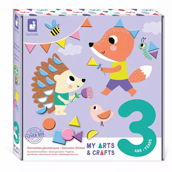 Janod speelgoed Janod craft kit geometric stickers +3 yrs