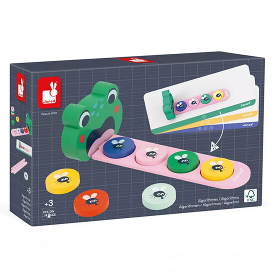 Janod Jeu éducatif algorithme La grenouille Janod