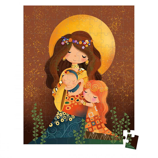 Janod Janod puzzel geïnspireerd door Klimt 100 stukjes