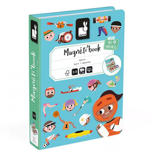 Janod magnetibook Sports 48pcs 3-8ans