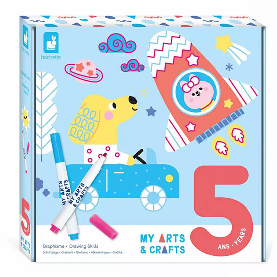 Janod speelgoed Coffret créatif Graphisme Janod +5 ans