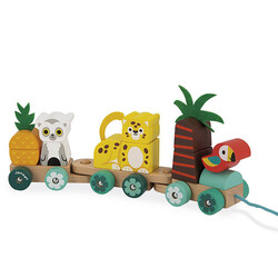 Train tropical à tirer Janod Tropik +1 an