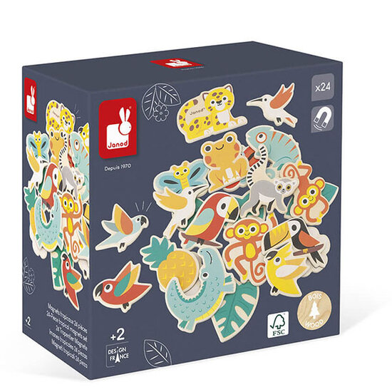 Janod Janod magnets Tropik 24 pieces