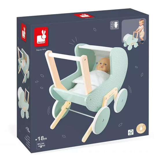 Janod Janod doll pram Zen