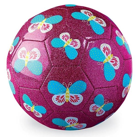 Crocodile Creek Crocodile Creek glitter soccer ball 18cm Butterfly