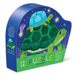 Crocodile Creek Mini Puzzle Schildkröten 12 Teilig