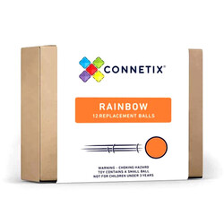 Connetix Tiles Ball Run ballen Rainbow 12 stuks