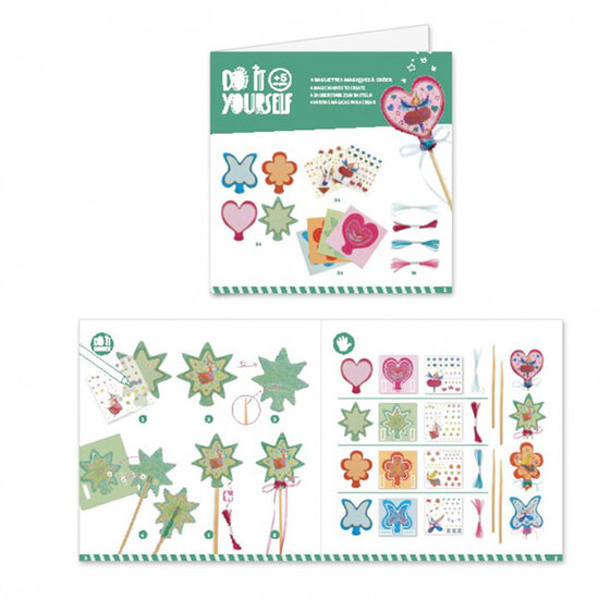 Djeco Kit créatif Djeco 4 baguettes magiques Petites Fées