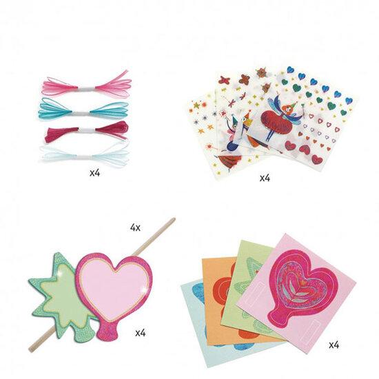 Djeco Kit créatif Djeco 4 baguettes magiques Petites Fées