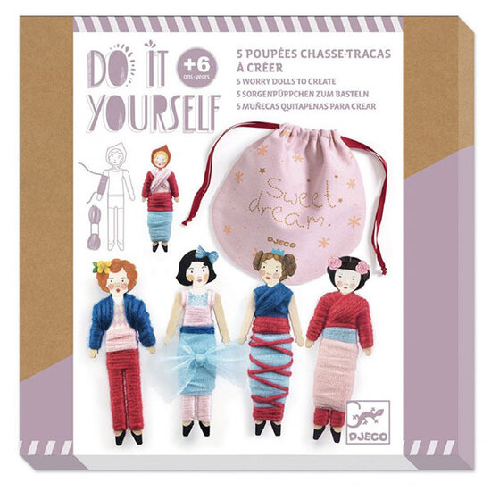 Djeco Djeco craft kit worry dolls to create