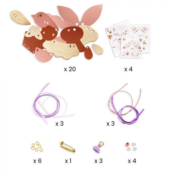 Djeco Djeco my jewellery set to create Miss Rosefinch