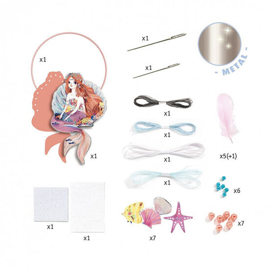 Djeco Djeco craft kit dreamcatcher to create mermaid