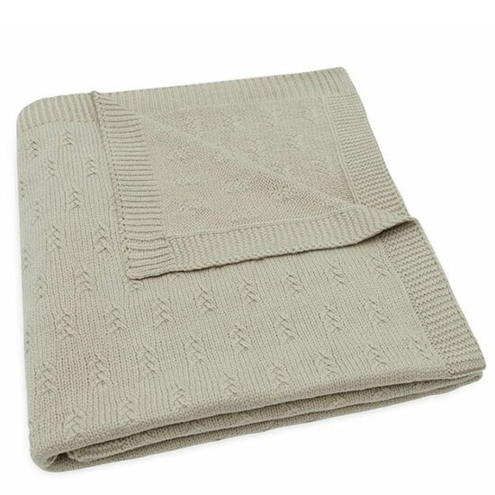 Jollein Jollein Decke Kinderbett 100x150 Grain Knit Olive Green