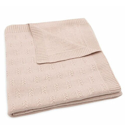 Jollein blanket cot 100x150 Grain Knit Wild Rose