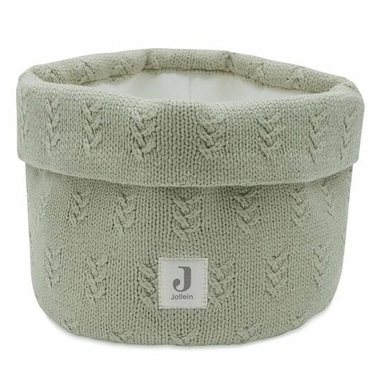 Jollein Jollein opbergmandje Grain Knit Olive Green