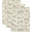 Jollein Jollein Musselin Waschlappen Animals Olive Green 3St