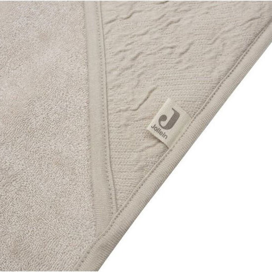 Jollein Jollein Kapuzenhandtuch 75x75cm Soft Waves Nougat