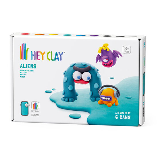 Hey Clay Hey Clay modeling clay aliens: Muzon, Volcano, Bigfoot