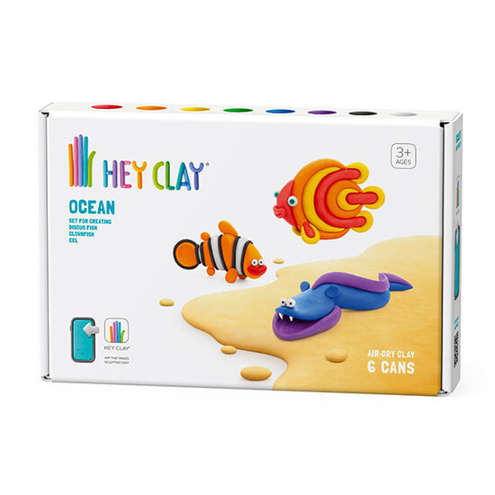 Hey Clay Hey Clay Modelliermasse Ozean: Clownfische, Diskusfische, Aale
