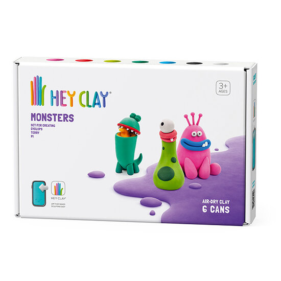 Hey Clay Hey Clay modeling clay monsters: Cyclops, Terry, Pi