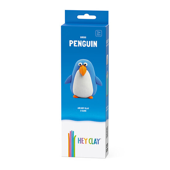 Hey Clay Hey Clay boetseerklei vogel: pinguïn