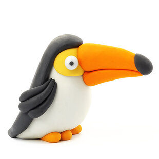Hey Clay Modelliermasse Vogel: Tukan